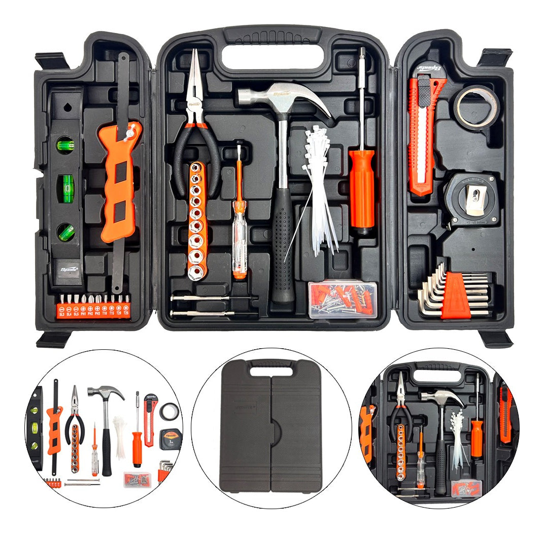 Jogo de Ferramentas 165 Peças Maleta Resistente Completa uso profissional - Oferta Imperdível