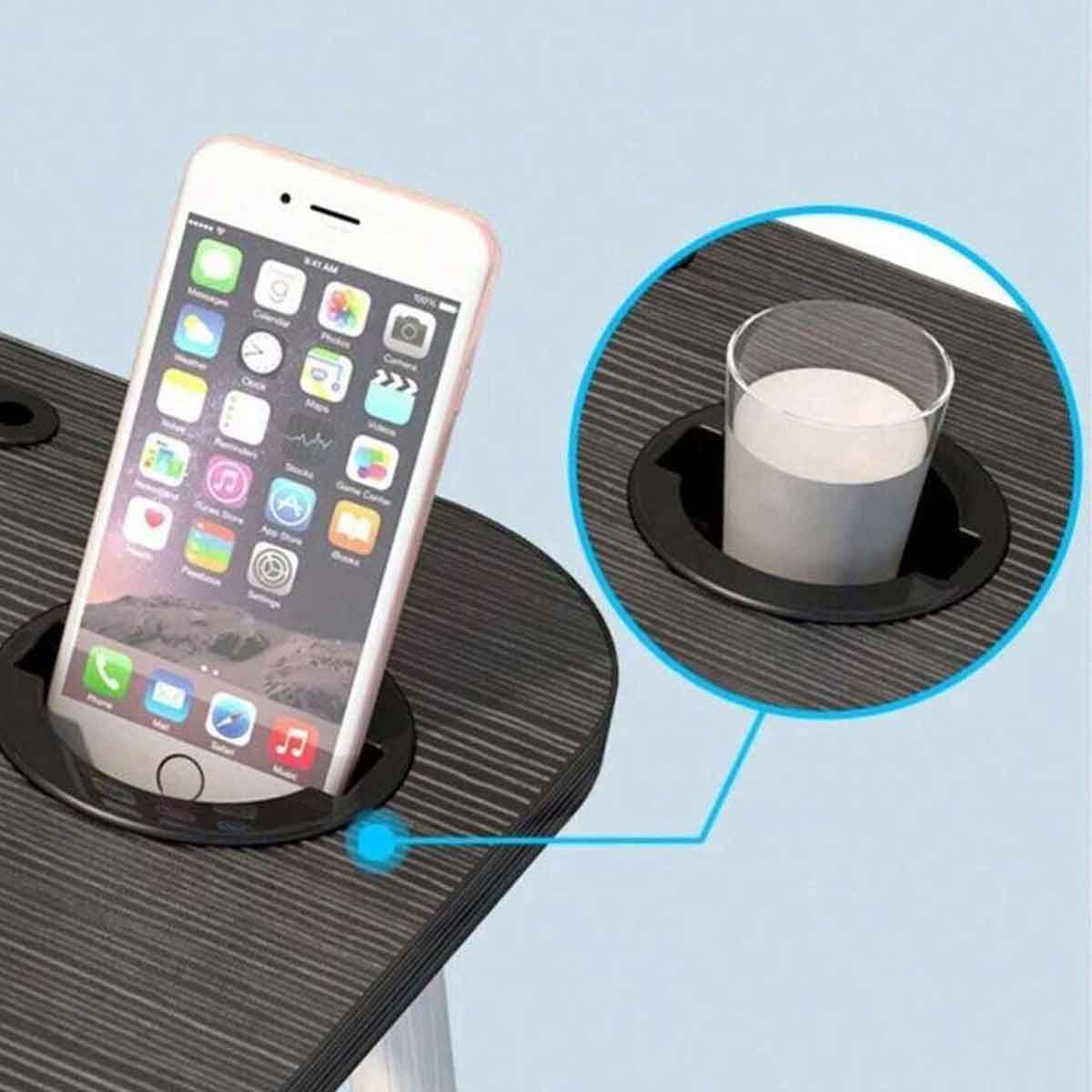 Mesa Dobrável para Notebook com Suporte para Tablet e Copo