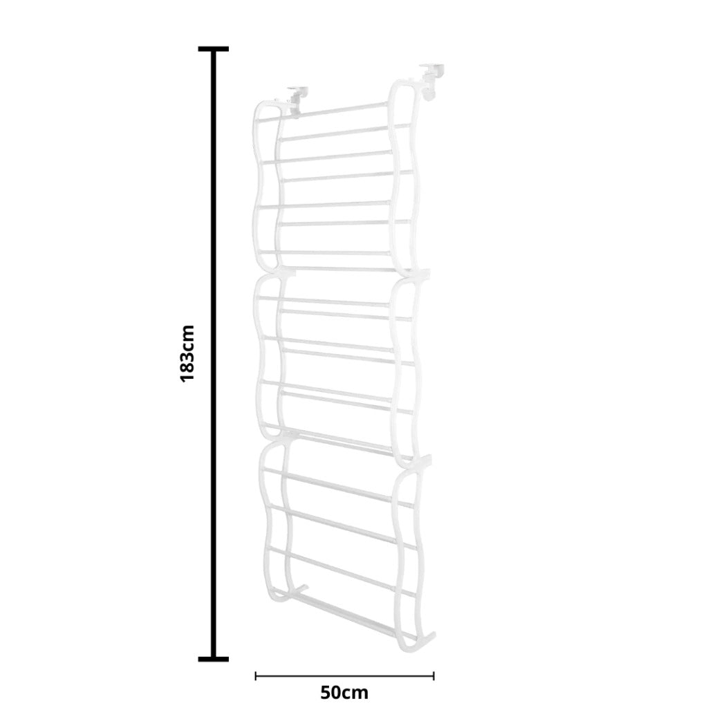 OrganiEase - Sapateira Vertical para Parede ou Porta 36 pares
