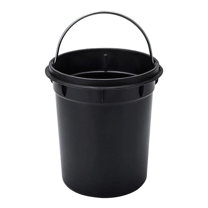 Kit Lixeira 5 litros e Escova Sanitária Aço Inox Premium [Fechamento SUAVE]
