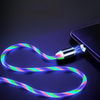 Cabo Magnético Luminoso Led 3 em 1 Carregador USB +Tipo C + iPhone